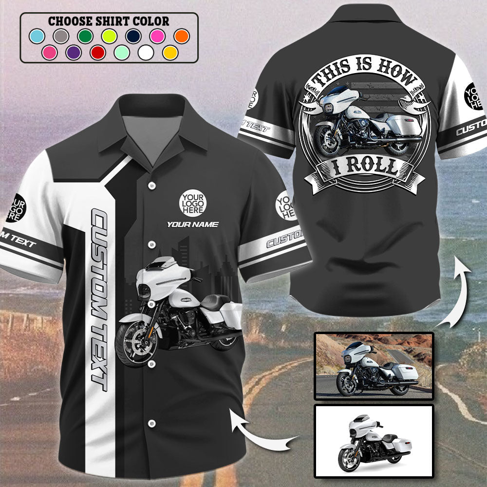This Is How I Roll - Personalized Upload Vechicle Photo For Biker Shirt A2110 Pt99