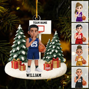 Basketball Player Uniform - Personalized Acrylic Ornament - Gift For Basketball Lovers Na02 Hv01