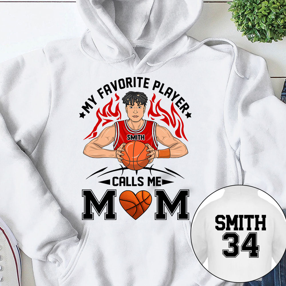 Personalized My Favorite Player Calls Me Mom Dad Grandma Shirt For Basketball Family Member Ph99 Nh00