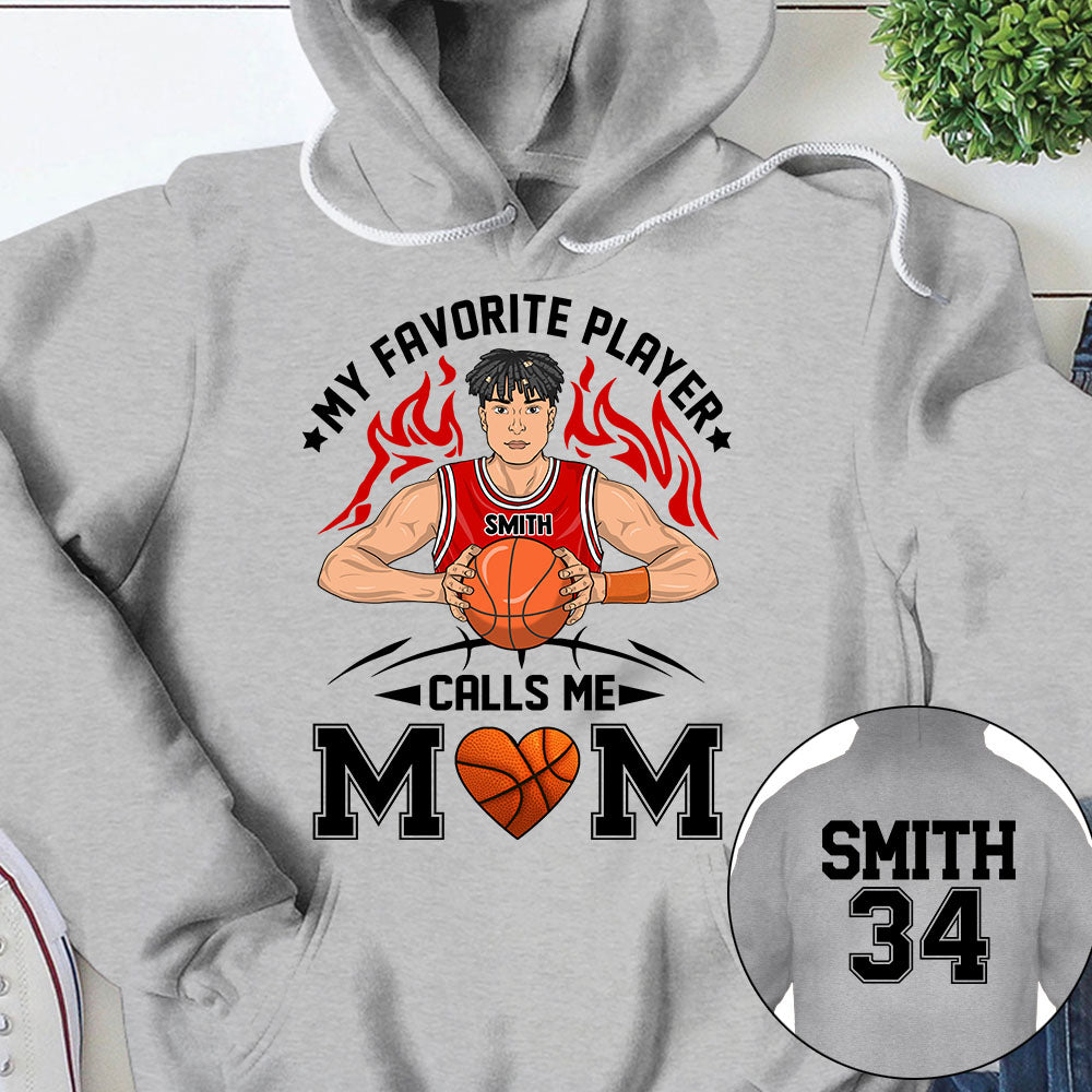 Personalized My Favorite Player Calls Me Mom Dad Grandma Shirt For Basketball Family Member Ph99 Nh00