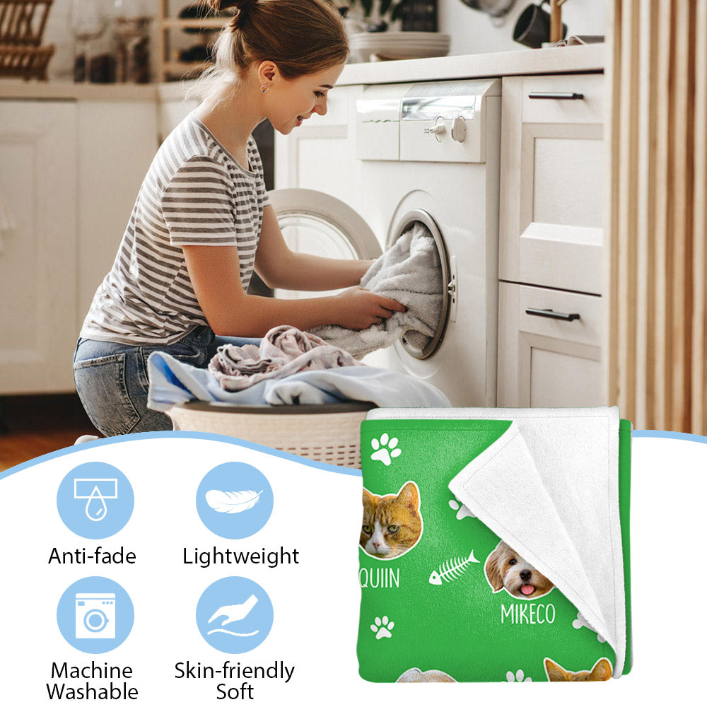 Upload Your Photo Blanket For Dog, Cat Lovers - Custom Photo Pet