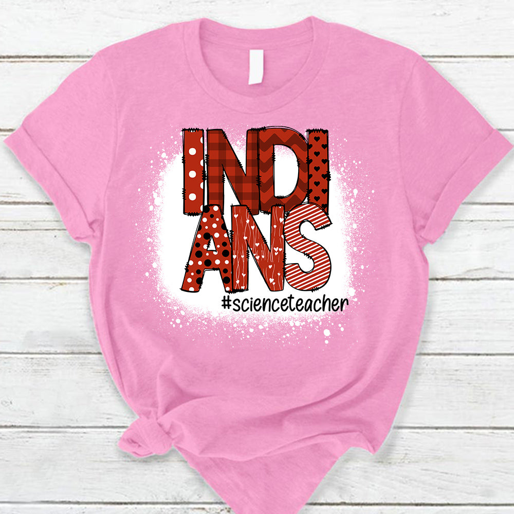 Personalized School Mascot Doodle Pattern T-Shirt For Teacher Ph99 Nh00