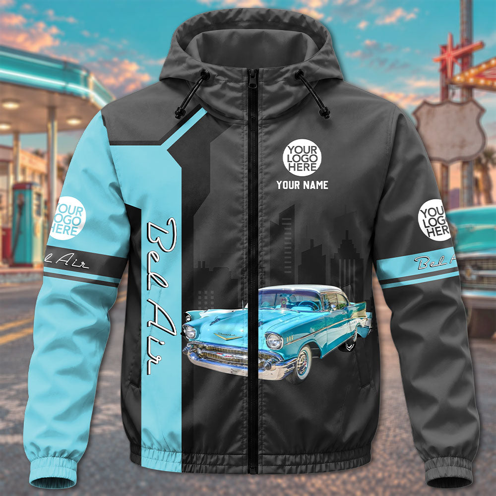 This Is How I Roll - Custom Photo Classic Car Windbreaker Jacket - Personalized Name Car Jacket A2110 T24