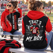 Personalized Football Mom Shirt, Custom That's My Boy Football Shirt, Custom Name & Number Sports Mom Gift Na02 T24