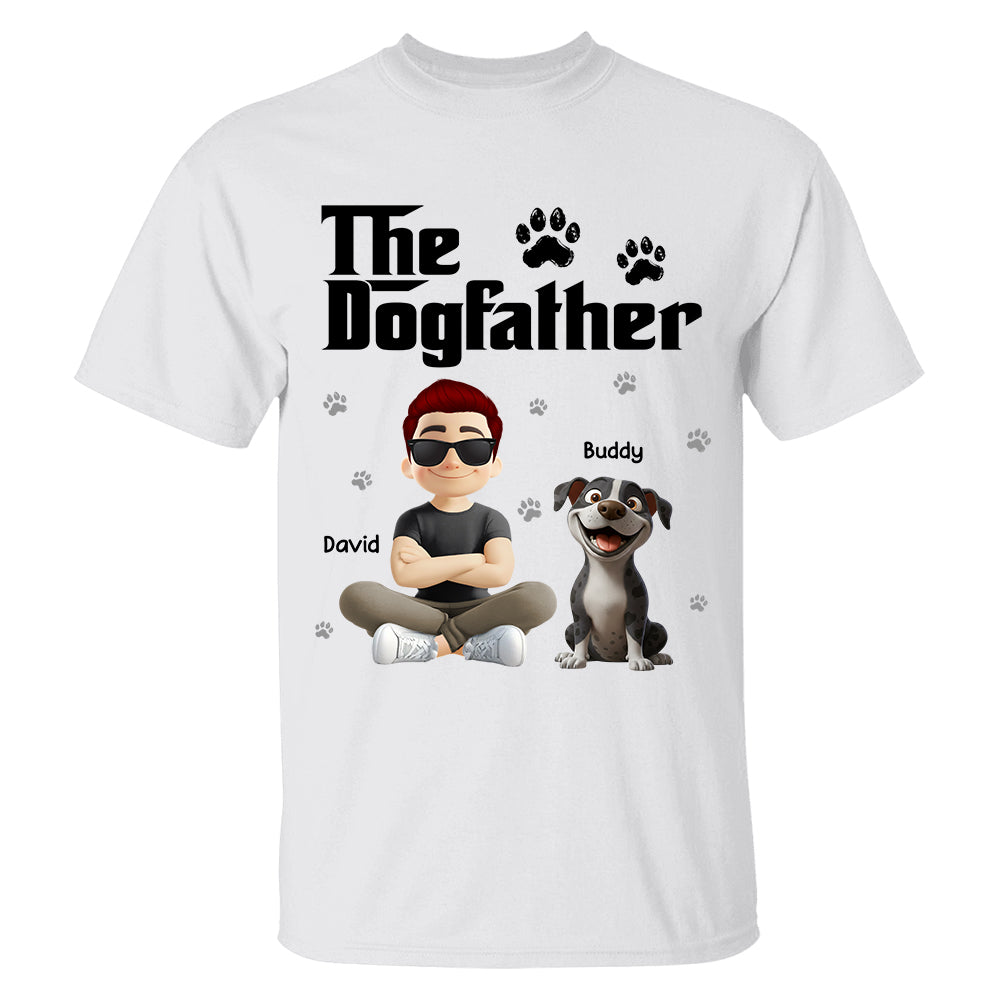 The Dogfather Dogmother - Personalized Shirt - Gift For Dog Lovers T1807 Hv01