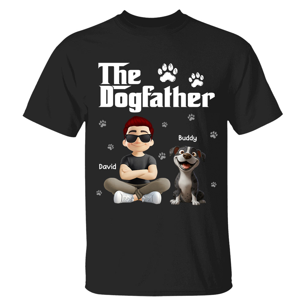 The Dogfather Dogmother - Personalized Shirt - Gift For Dog Lovers T1807 Hv01