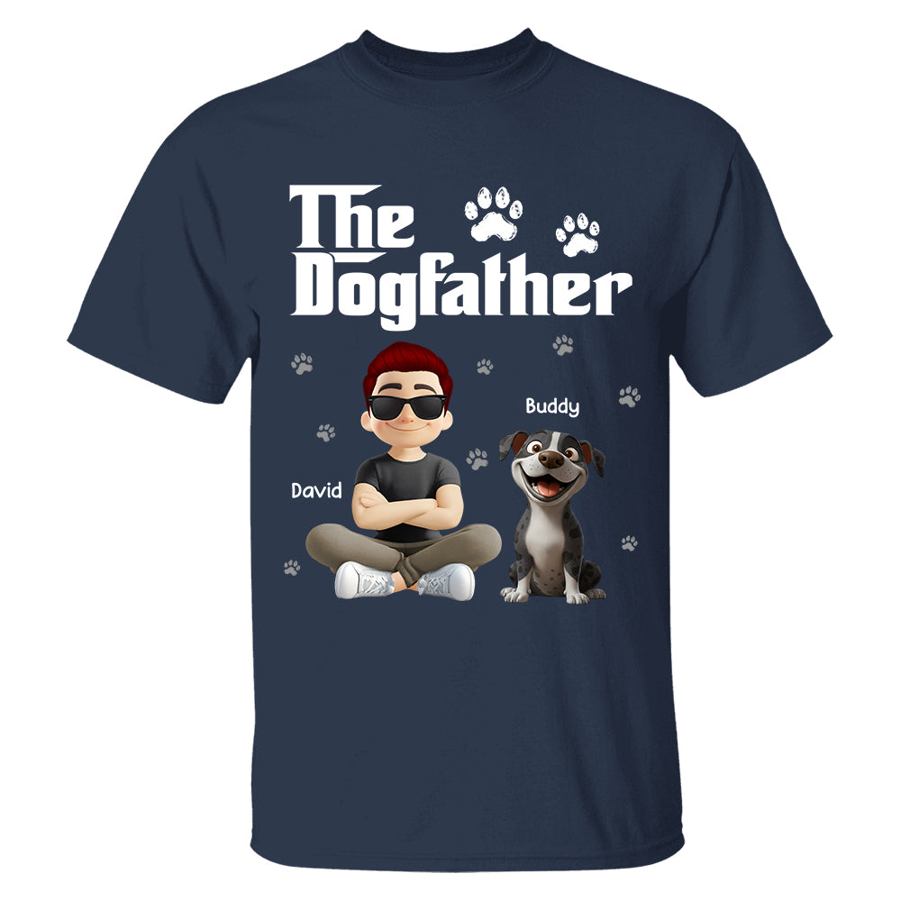 The Dogfather Dogmother - Personalized Shirt - Gift For Dog Lovers T1807 Hv01