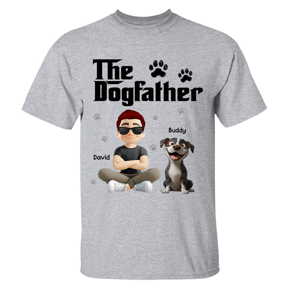 The Dogfather Dogmother - Personalized Shirt - Gift For Dog Lovers T1807 Hv01