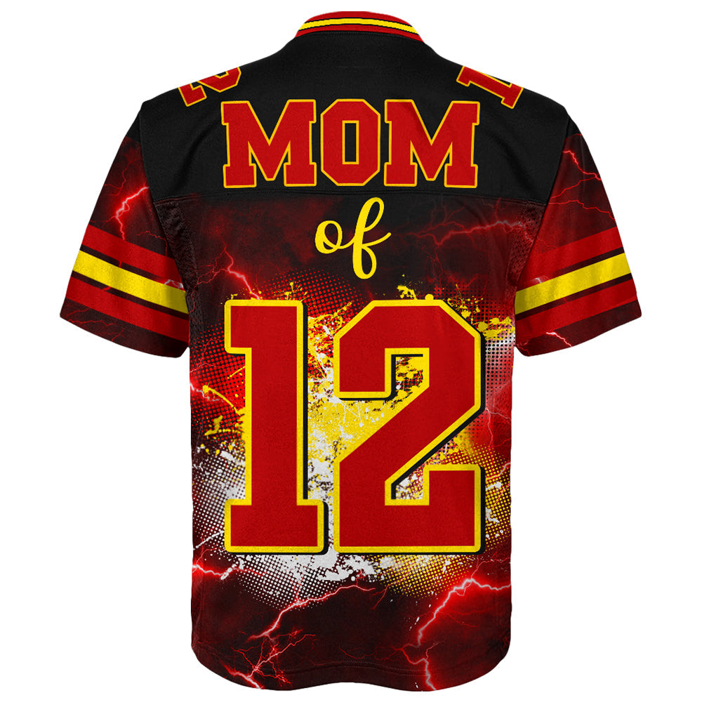 Custom Photo Football Jersey I Will Always Be Your Biggest Fan Game Day Shirt For Football Mom Dad Family H2511