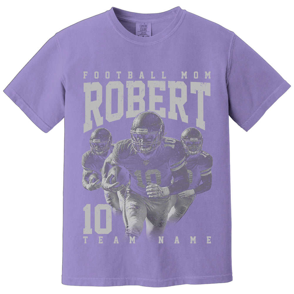 Football Lover - Personalized Washed Tee Custom Sport Players American Football Family NA04 VH01