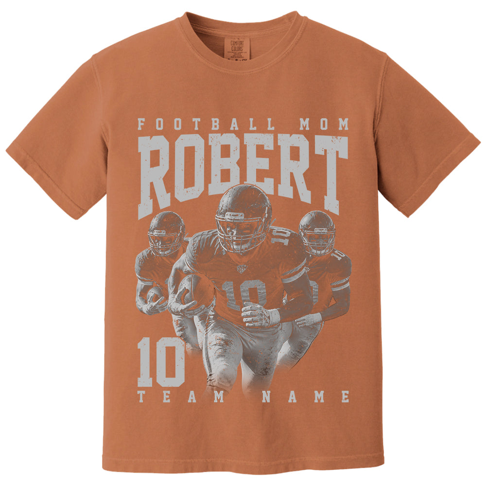 Football Lover - Personalized Washed Tee Custom Sport Players American Football Family NA04 VH01