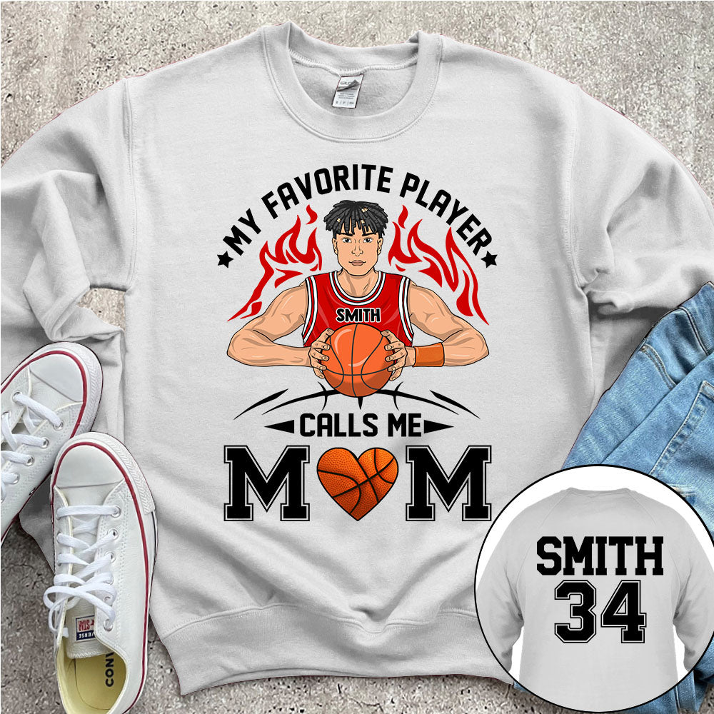 Personalized My Favorite Player Calls Me Mom Dad Grandma Shirt For Basketball Family Member Ph99 Nh00