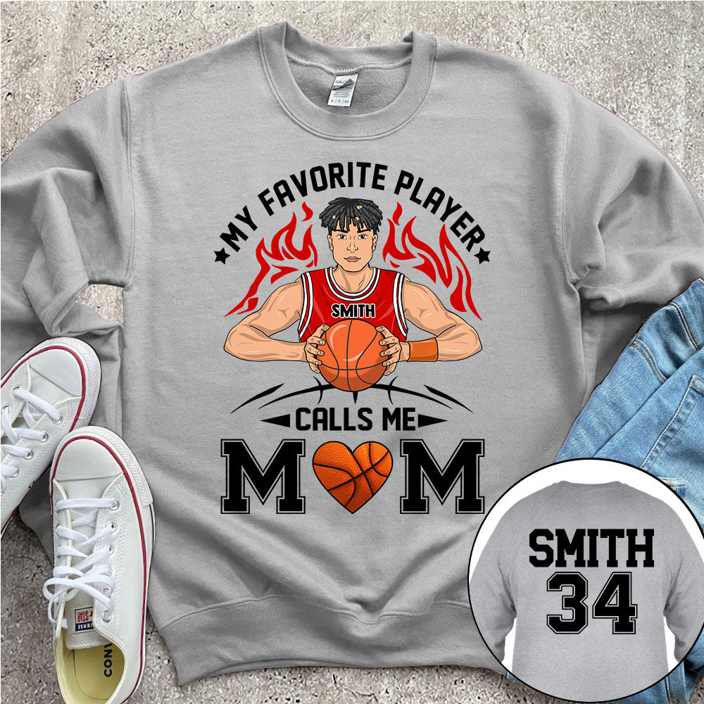 Personalized My Favorite Player Calls Me Mom Dad Grandma Shirt For Basketball Family Member Ph99 Nh00
