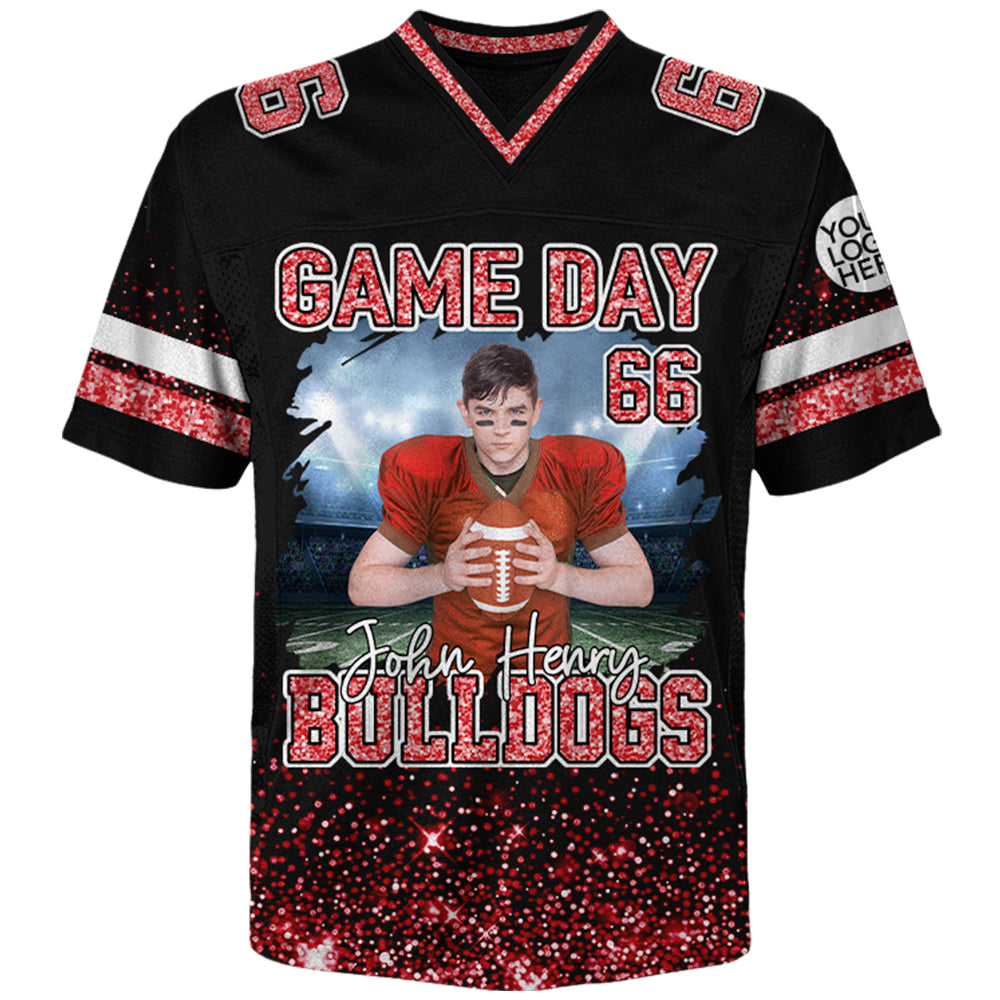 Custom Photo Football Jersey For Football Lovers - Personalized All Over Print Shirt Football Family NA04 Hv01