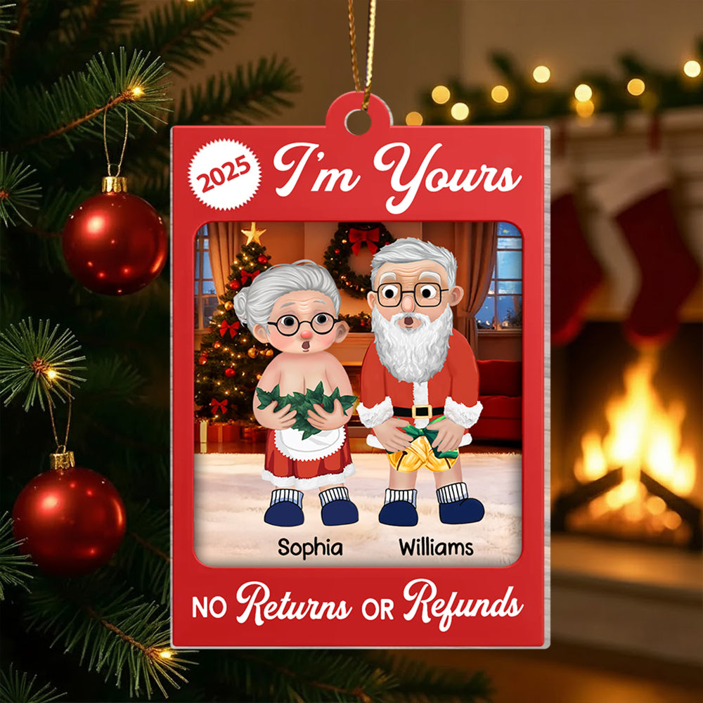 I Want To Grow Old With You - Personalized Acrylic Ornament Christmas Gift for Couple Tu24 Li29