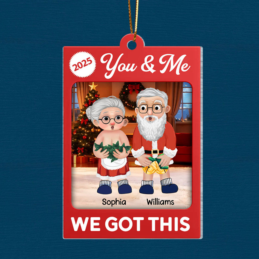 I Want To Grow Old With You - Personalized Acrylic Ornament Christmas Gift for Couple Tu24 Li29