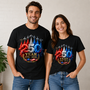 USA 250th Anniversary Patriotic T-Shirt, America 250 Years 4th of July Tee Hv01