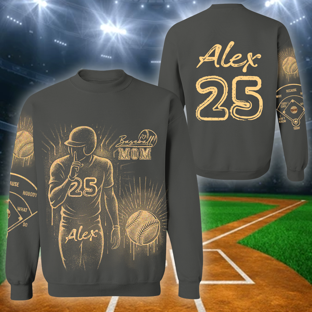 Personalized Bleach Style Baseball Shirt For Baseball Mom