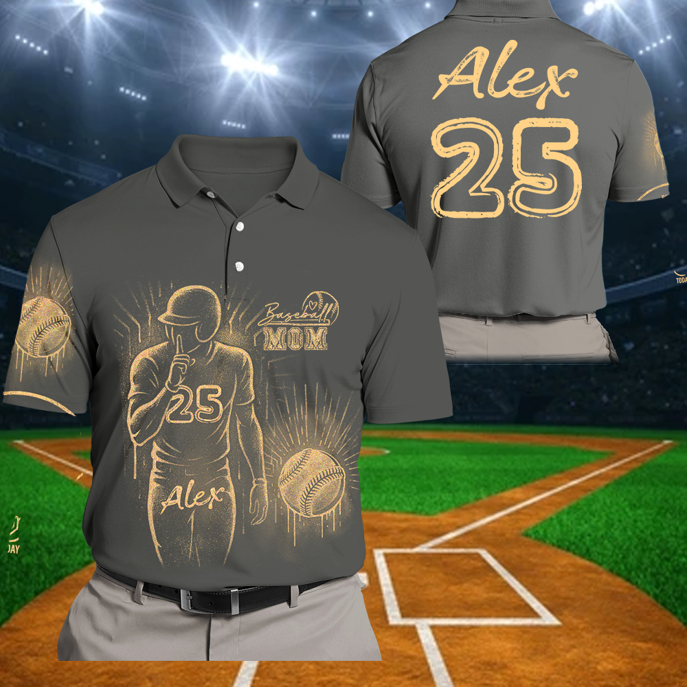 Personalized Bleach Style Baseball Shirt For Baseball Mom