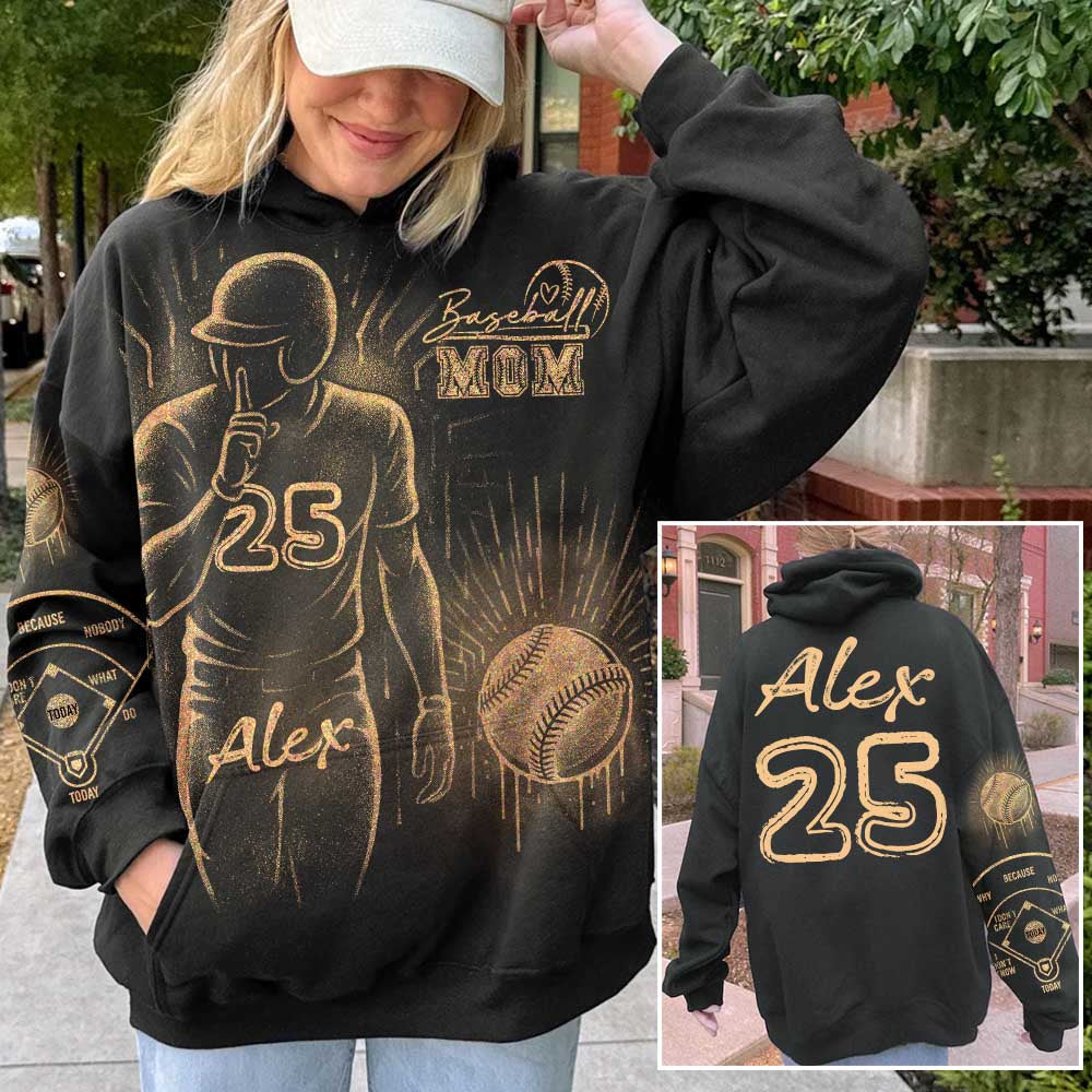 Personalized Bleach Style Baseball Shirt For Baseball Mom