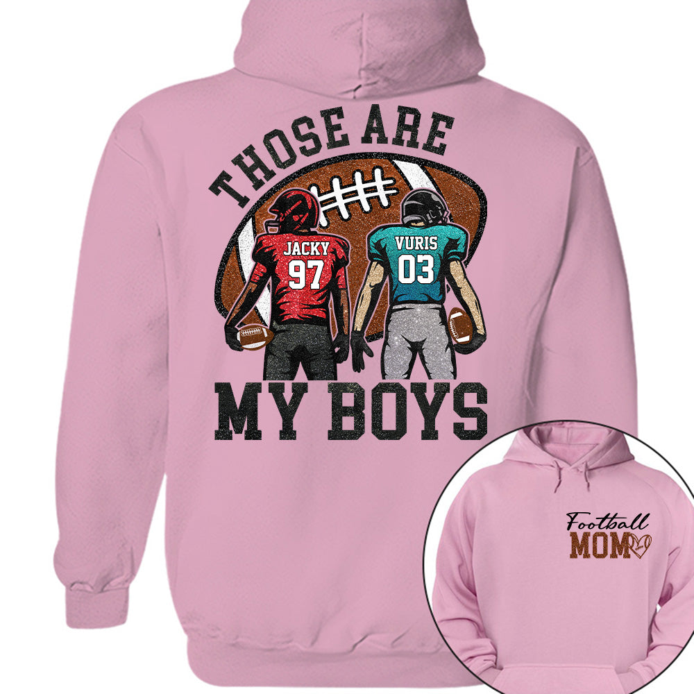 Personalized Football Mom Football Grandma Shirt Those Are My Kids Shirt Gift For Sport Family T1807 T24