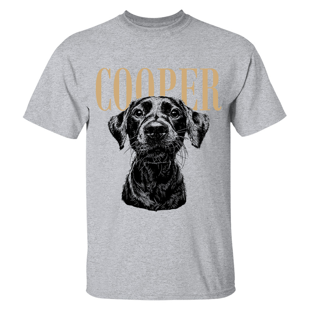 Custom Pet Photo And Name Shirt,Personalized Comfort Colors Pet Shirt,Customized Picture Dog Shirt,Dog Lover Gift,Cat Mom Gift,Pet Loss Gift VH01