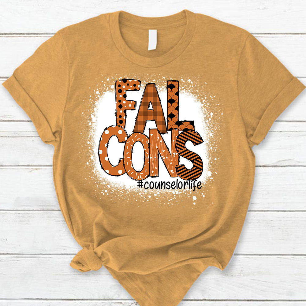 Personalized School Mascot Doodle Pattern T-Shirt For Teacher Ph99 Nh00