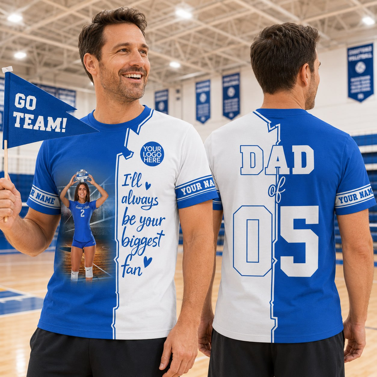 I Will Always Be Your Biggest Fan -Custom Gifts Personalized Shirt Volleyball Family NA02 Pt99