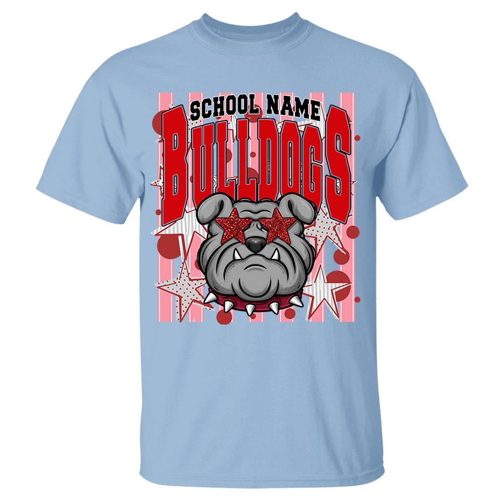 Gameday School Spirit,  Personalized School Spirit Retro School Mascot, Football Baseball Softball Team Shirt, Gift For Teacher Student Sport Lovers MI209 Nh00