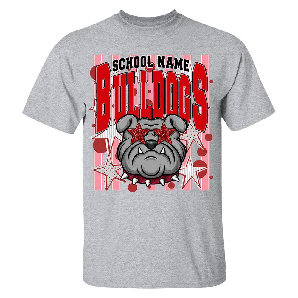Gameday School Spirit,  Personalized School Spirit Retro School Mascot, Football Baseball Softball Team Shirt, Gift For Teacher Student Sport Lovers MI209 Nh00