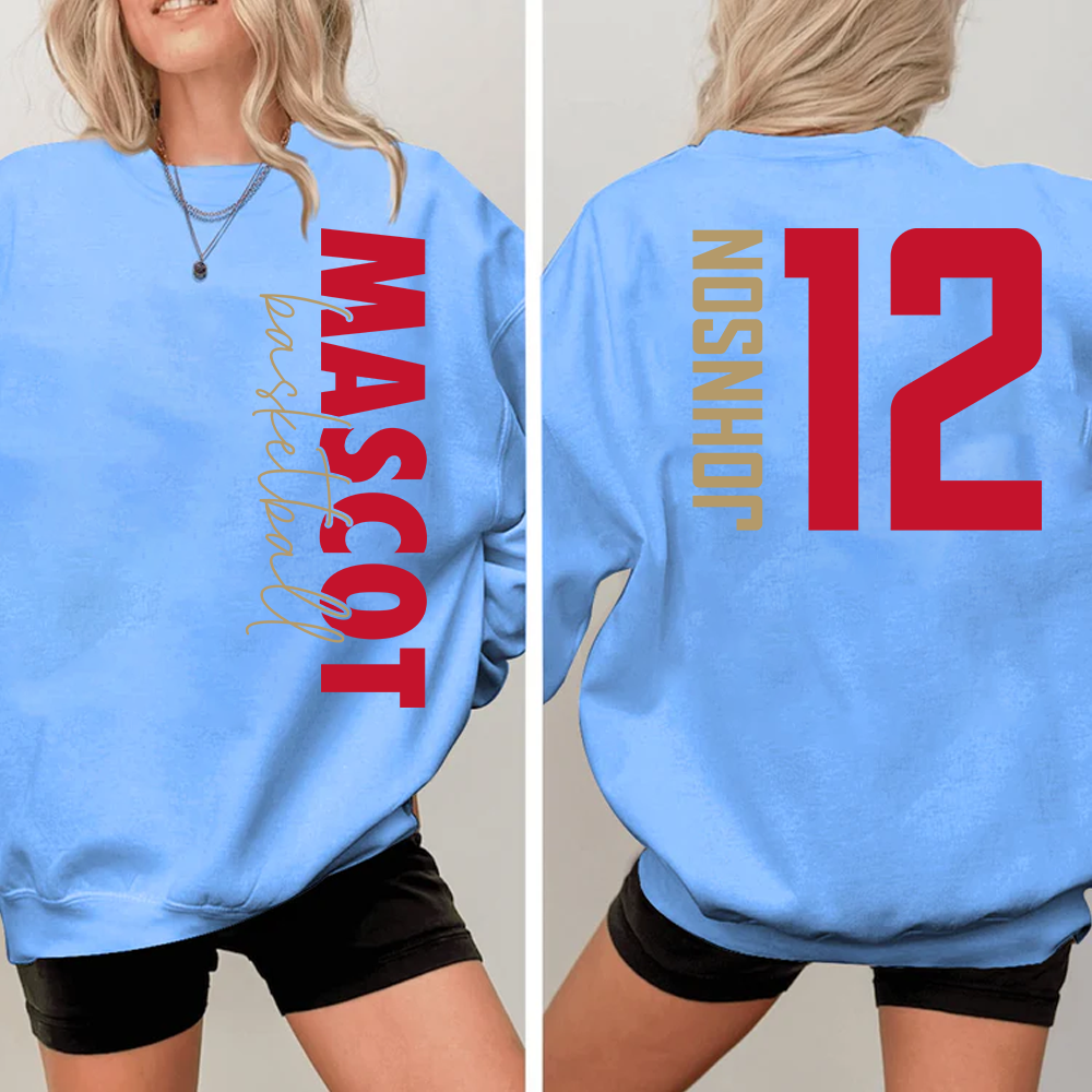 Custom Basketball Shirt, Personalized Basketball Mom Shirt, Game Day Basketball Hoodie, Basketball Dad Sweatshirt NV01