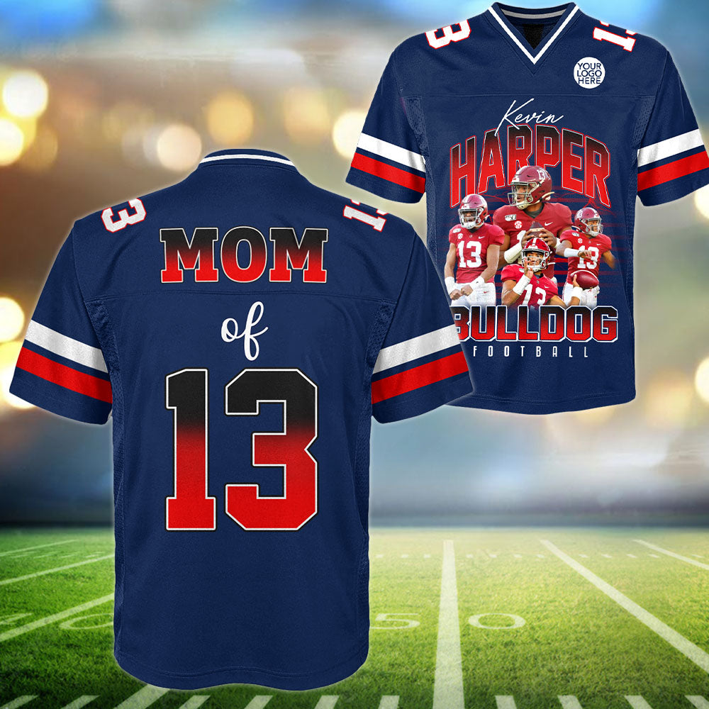 Custom Photo Football Game Day Football Jersey Gift For Football Lovers Personalized Gift For Football Player Tu24 Pt99