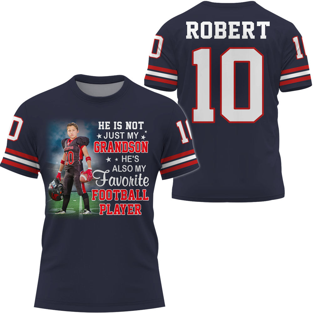 He's Not Just My Grandson He's Favorite Football Player - Personalized Shirt Gifts For Family Members K1702 Trhn