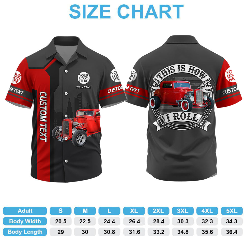 This Is How I Roll Custom Vechicle Photo T-shirt For Loved Ones Vr2 A2110 Pt99