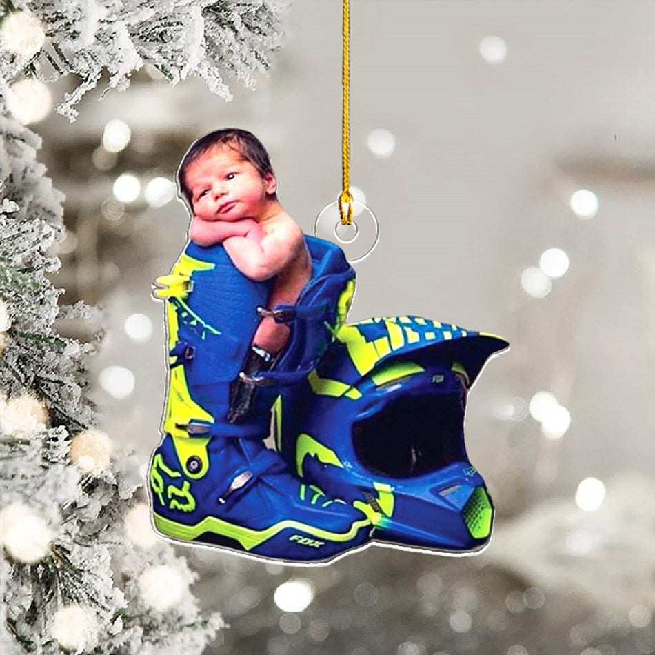 Personalized Motocross Ornament, Motorcycle Ornament, Dirt Bike Christmas Ornaments Gift For Motocross Lover, Rider Gifts H2511 Trna