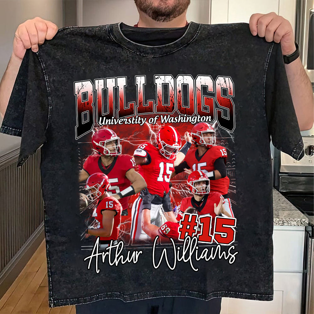 Custom Photo Bootleg Football Player Shirt