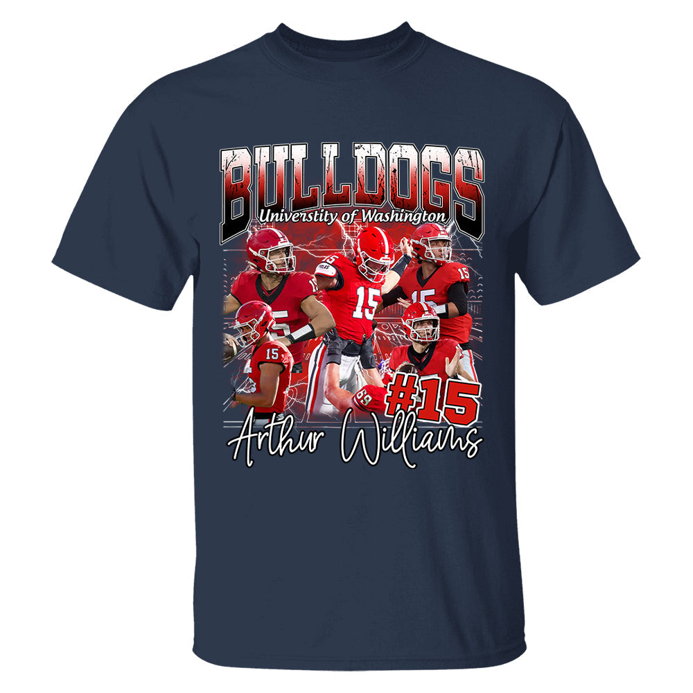 Custom Photo Bootleg Football Player Shirt