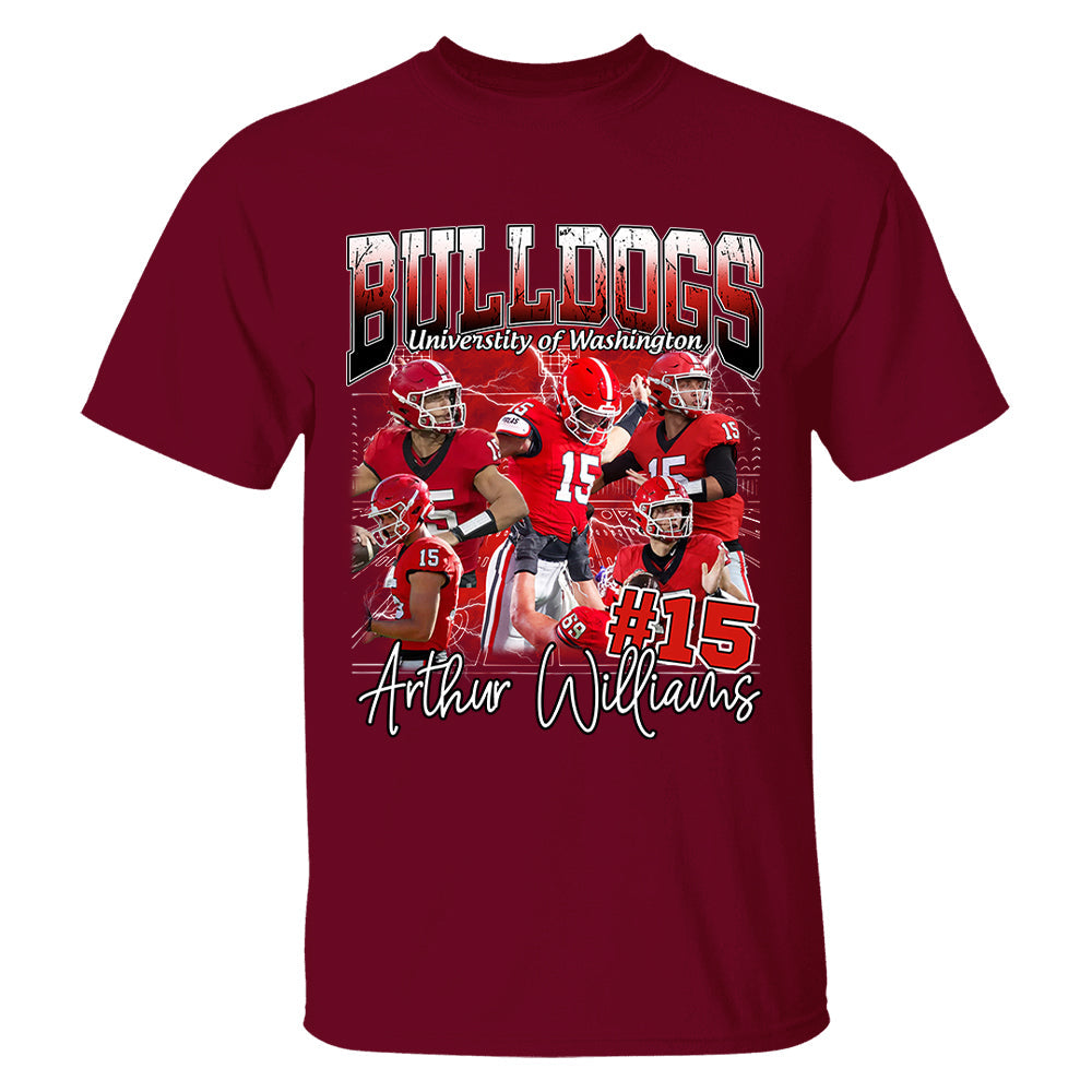 Custom Photo Bootleg Football Player Shirt