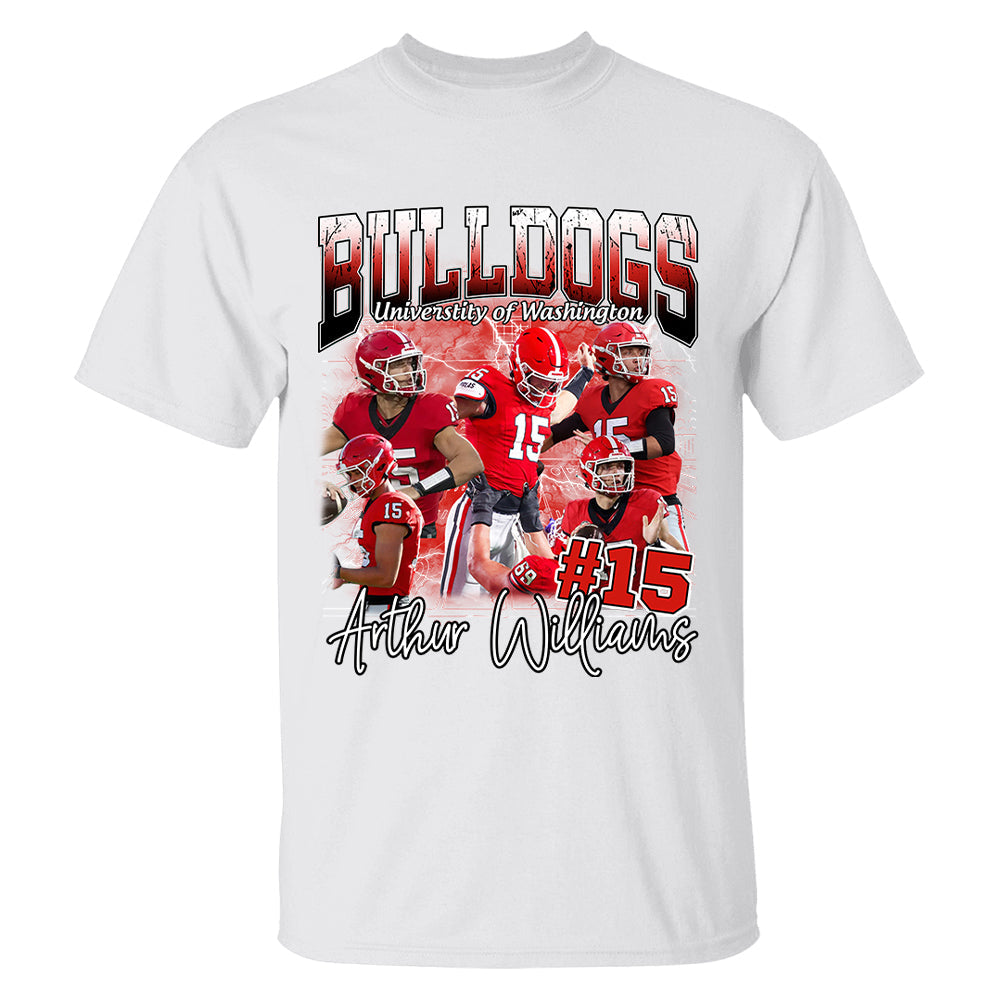 Custom Photo Bootleg Football Player Shirt