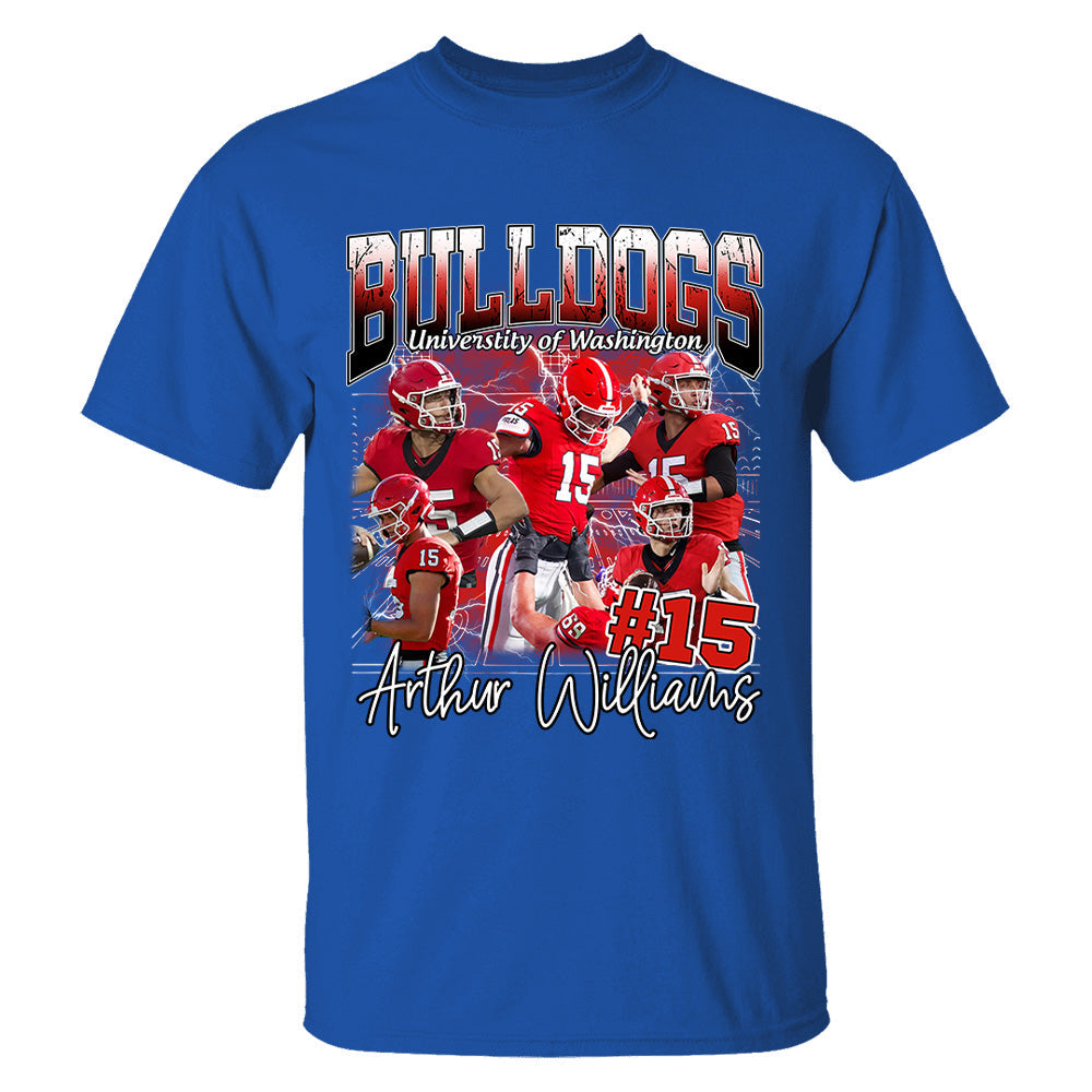 Custom Photo Bootleg Football Player Shirt