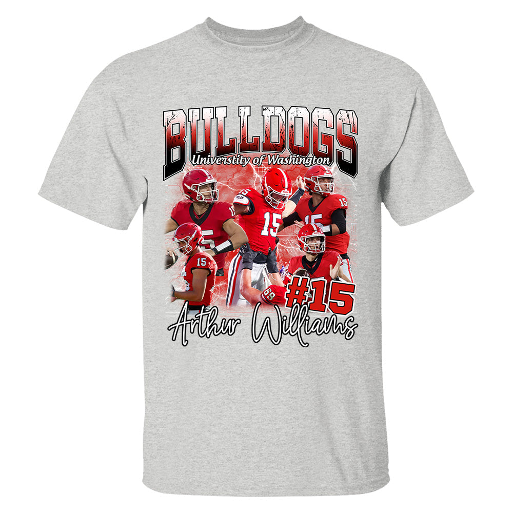 Custom Photo Bootleg Football Player Shirt