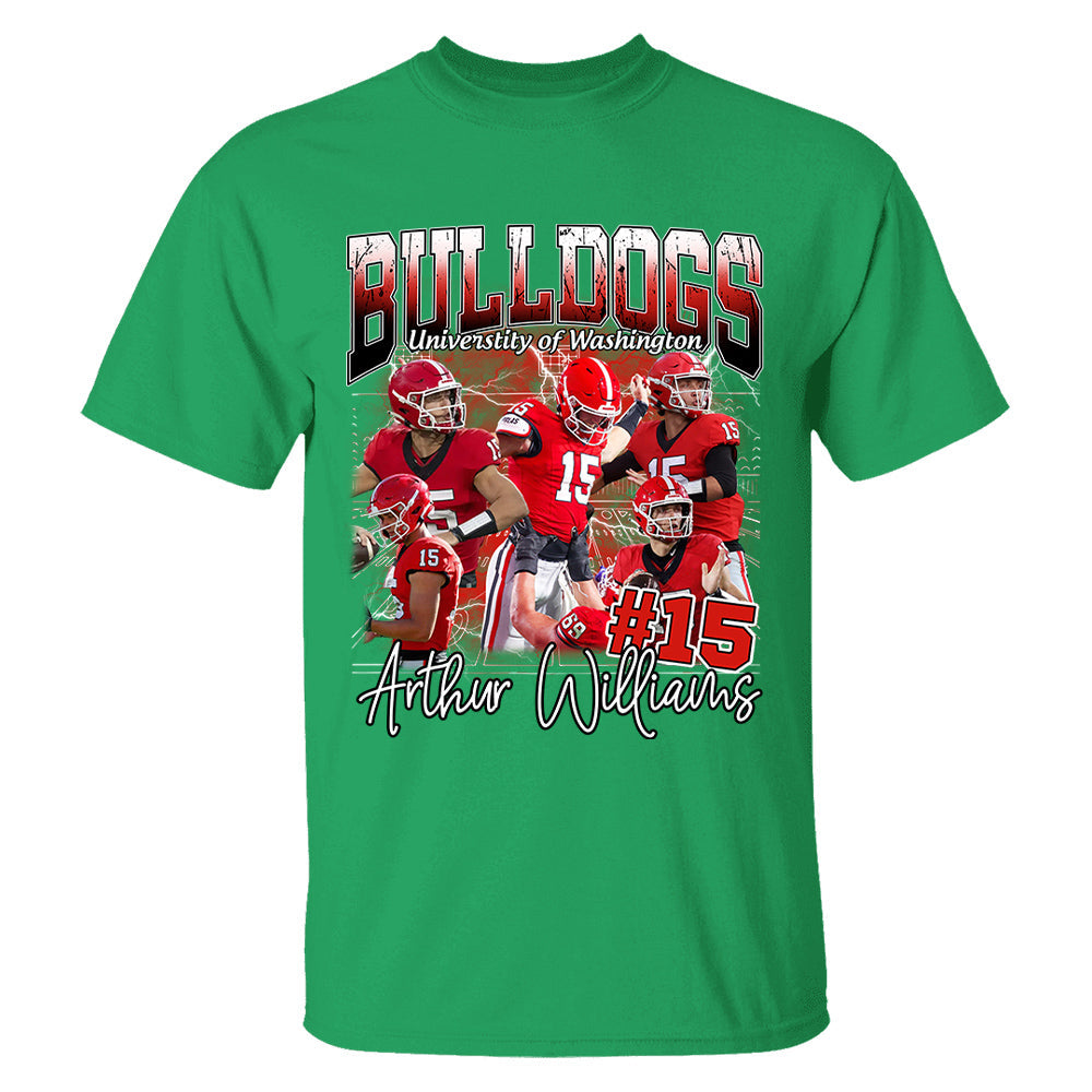 Custom Photo Bootleg Football Player Shirt