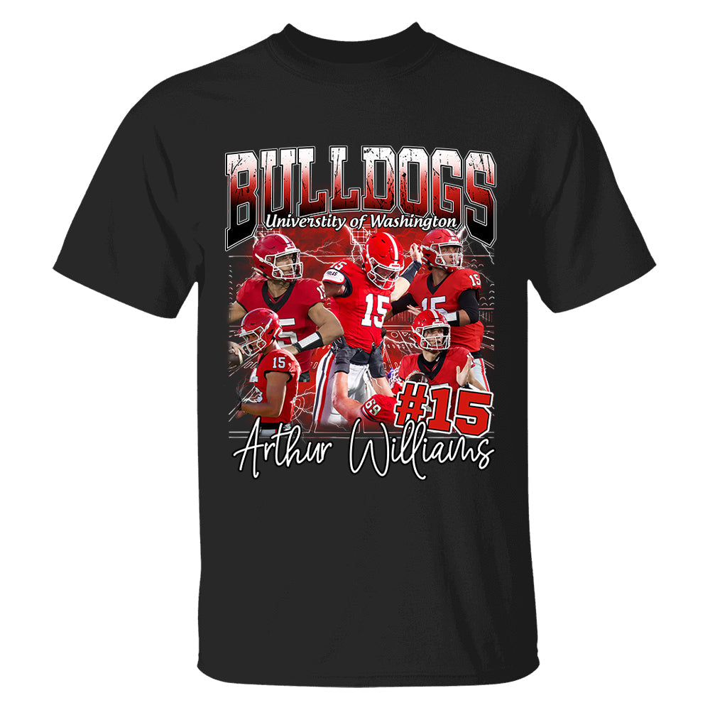 Custom Photo Bootleg Football Player Shirt