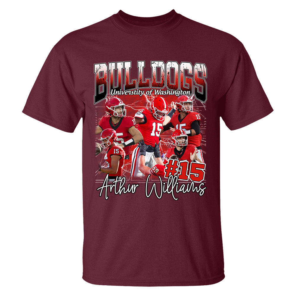 Custom Photo Bootleg Football Player Shirt