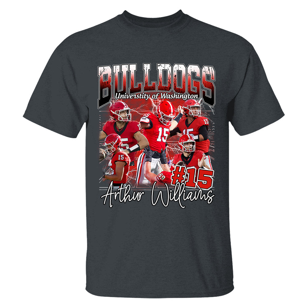 Custom Photo Bootleg Football Player Shirt