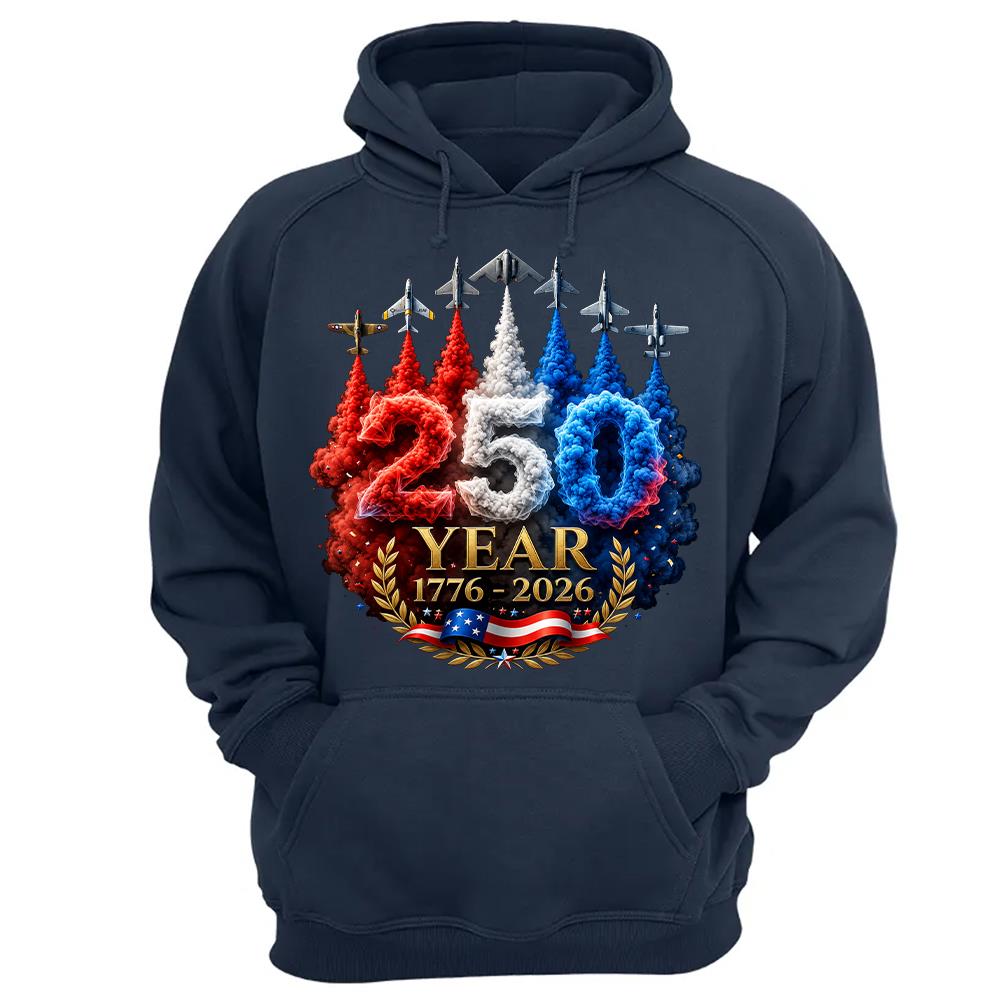 USA 250th Anniversary Patriotic T-Shirt, America 250 Years 4th of July Tee Hv01