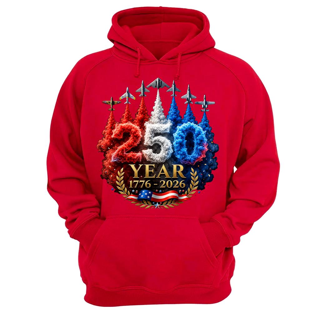 USA 250th Anniversary Patriotic T-Shirt, America 250 Years 4th of July Tee Hv01