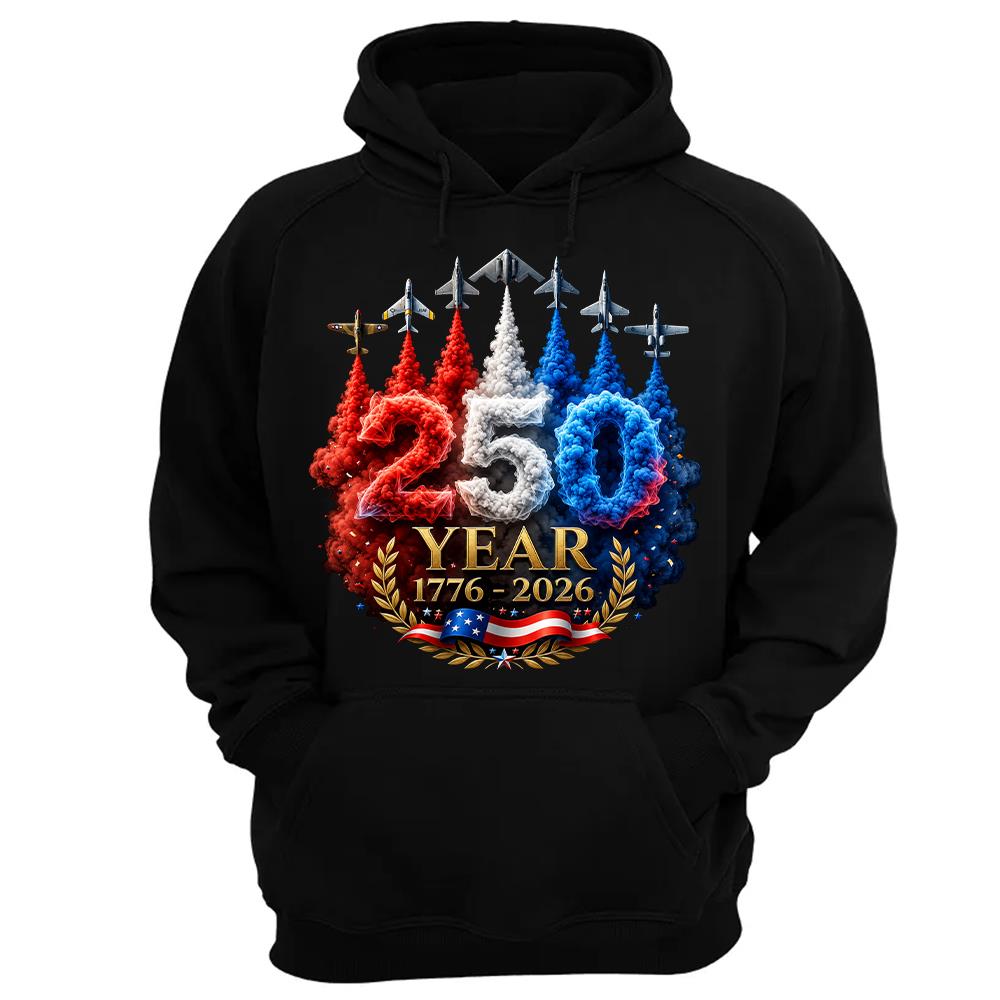 USA 250th Anniversary Patriotic T-Shirt, America 250 Years 4th of July Tee Hv01