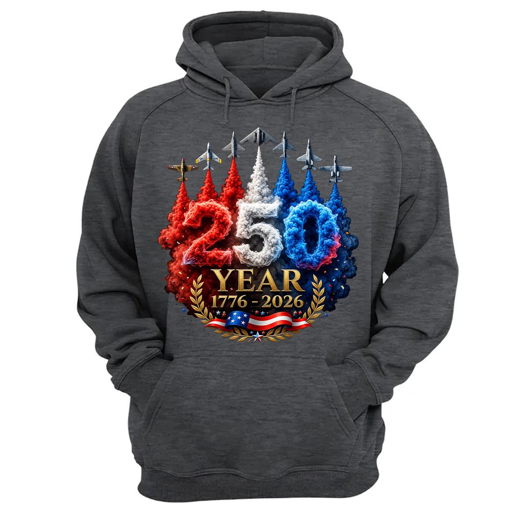 USA 250th Anniversary Patriotic T-Shirt, America 250 Years 4th of July Tee Hv01