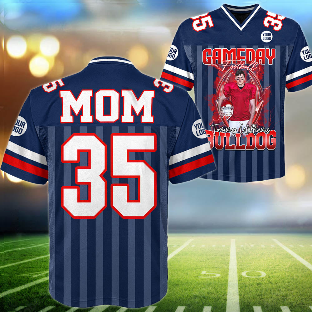 Custom Photo Football Game Day Personalized Football Jersey Shirt Custom Team Name Vr2 Tu24 Pt99